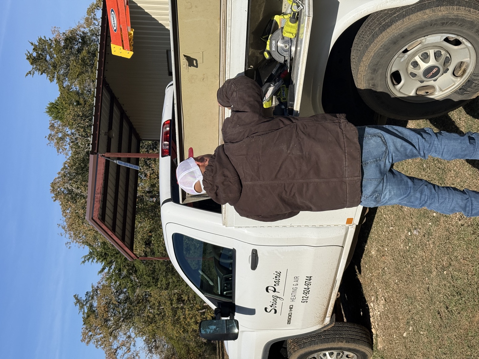 String Prairie team at customer job site